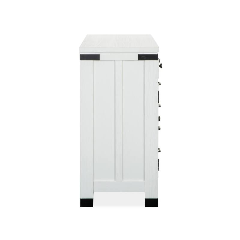 Magnussen Home Harper Springs Silo White Server - 54''W x 18''D x 37''H