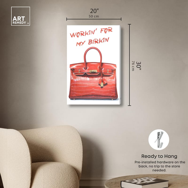 Doll Memories - Red Dream Canvas by Art Remedy, Gallery Wrapped
