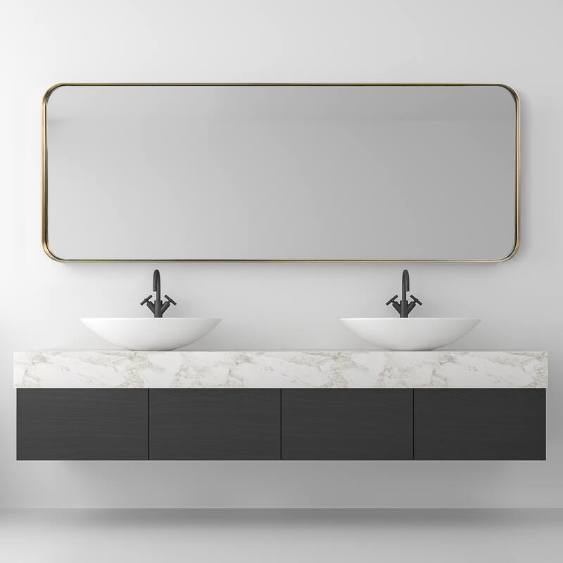 Ultra Stainless Steel Rectangular Wall Mirror