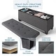 preview thumbnail 128 of 192, Empyrean Tuffted Folding Foot Rest Storage Ottoman Bench with Storage Bins