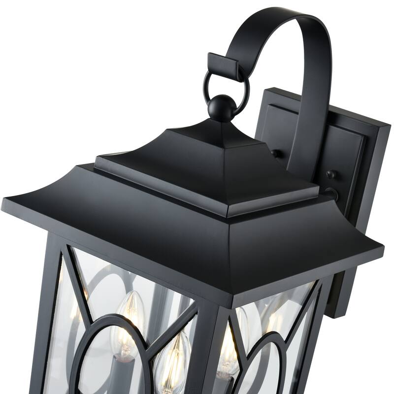 Allbert Outdoor Wall Sconce Powder Coated Black - Powder Coated Black