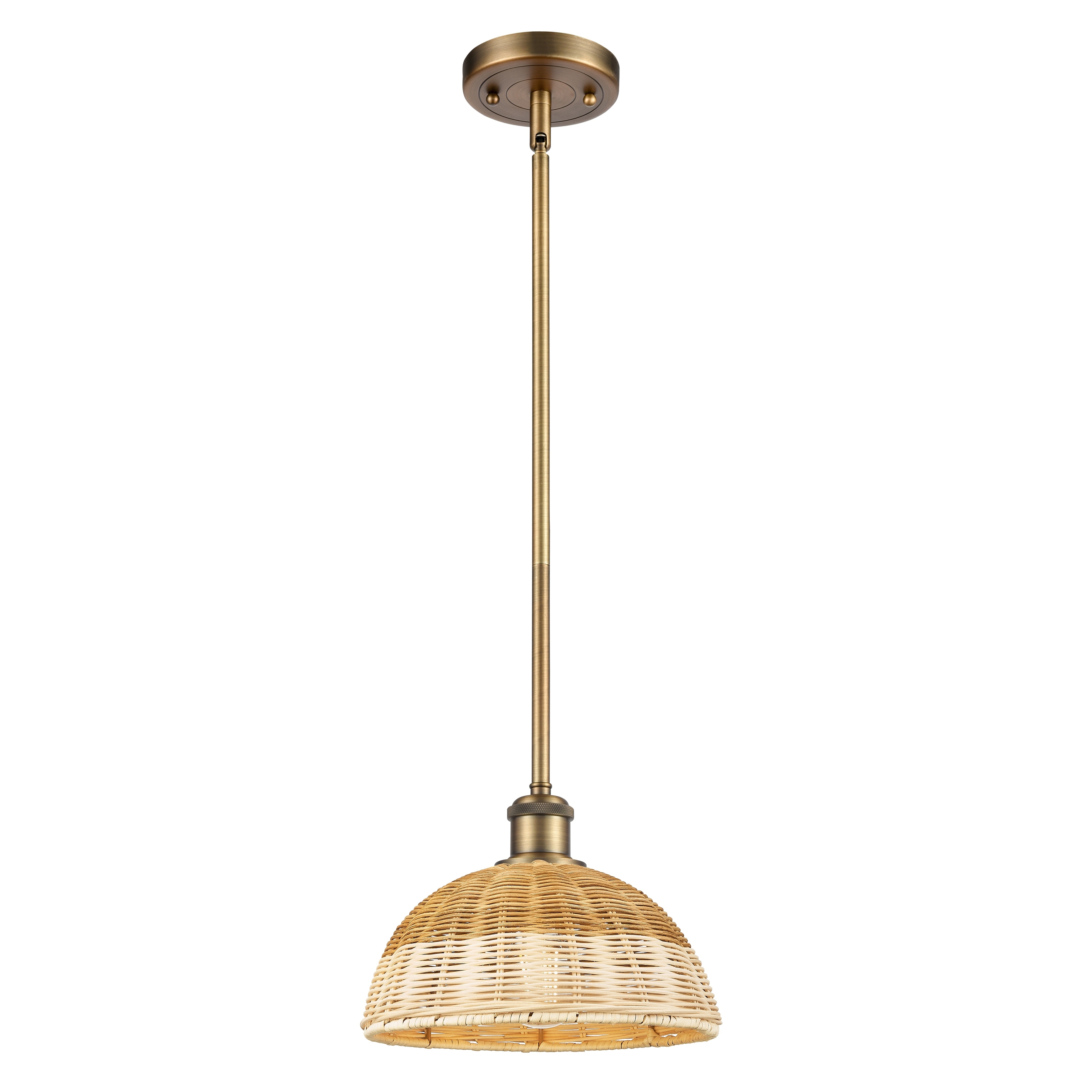 Innovations Lighting Endless Possibilities Ballston - Bristol Natural II - 1 Light 9" Stem Hung Mini Pendant