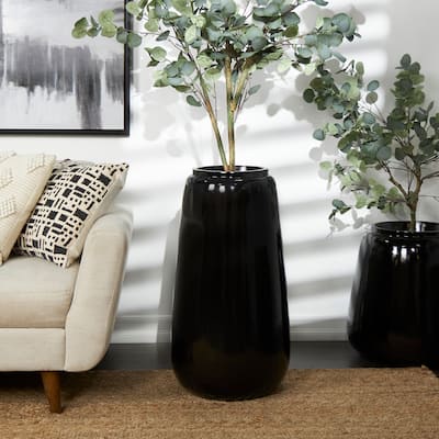 Black Resin Vase