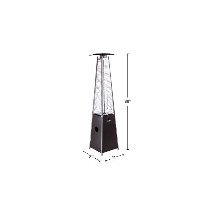 Origins by Alpine Apex Flame Outdoor Flame Heater, Mocha
