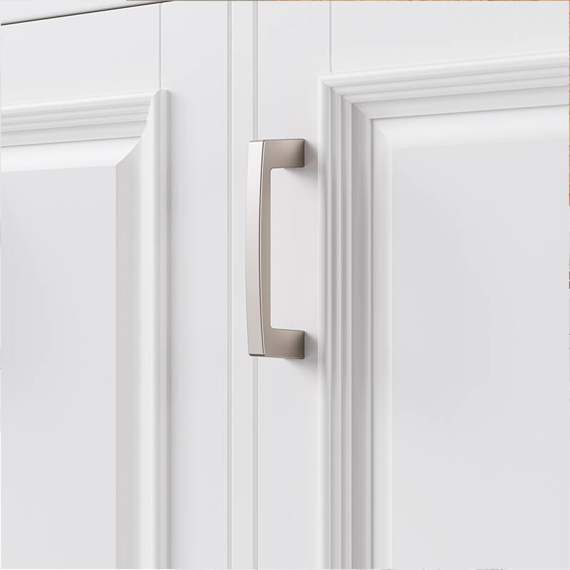 Kitchen Island with Drop Leaf, Adjustable Shelf, Spice Rack, Towel Rack, 2 Doors and 5 Drawers