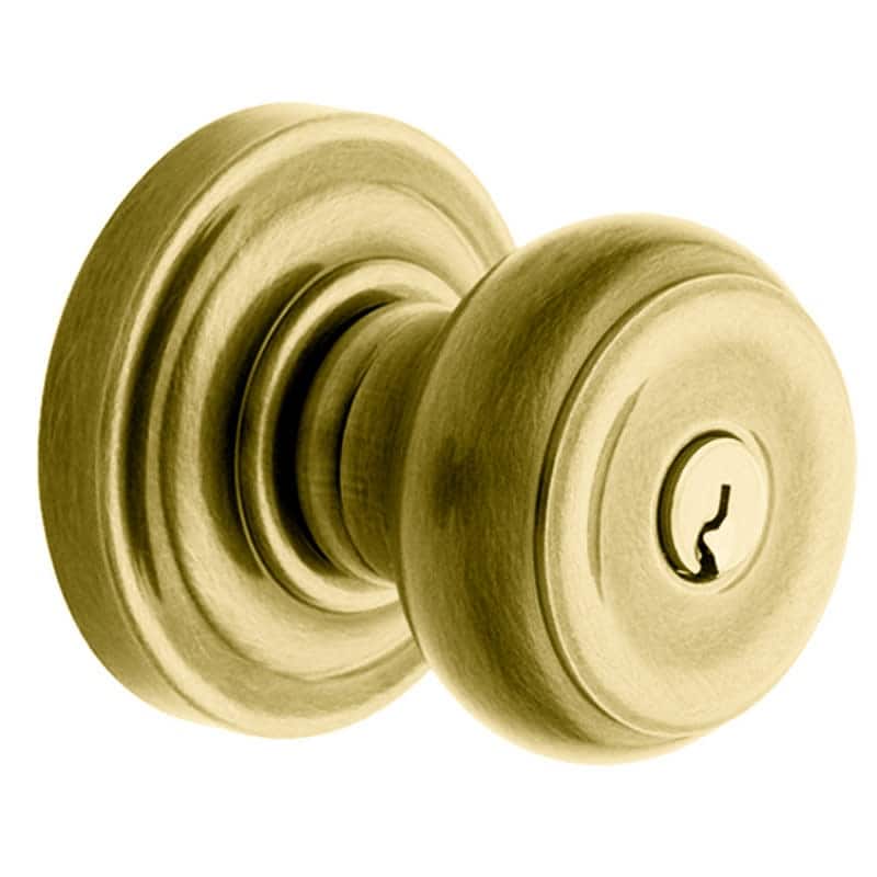 Baldwin Colonial Style Single Cylinder Keyed Entry Door Knob Set with