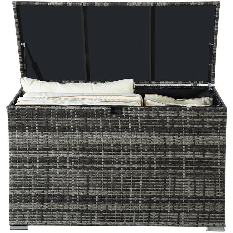 120 Gallon Resin Large Outdoor Indoor Patio Storage Box