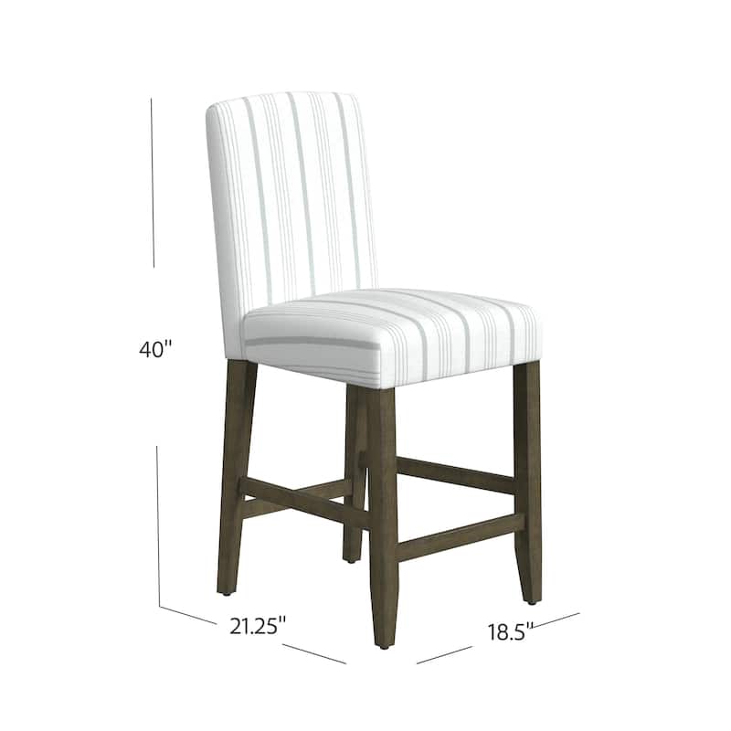 HomePop Curved Back 24" Counter Stool - 24 inches