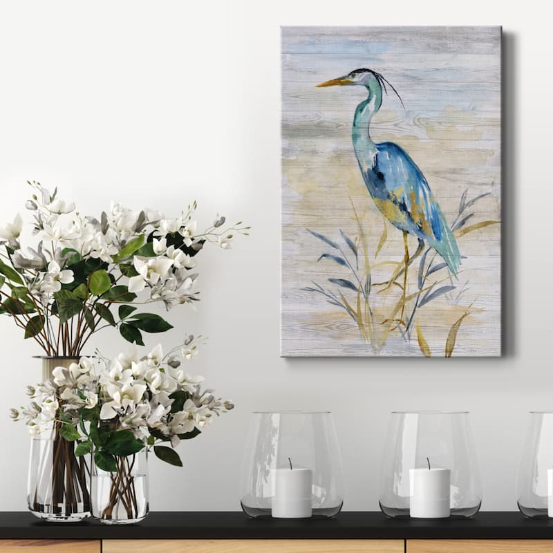 Blue Heron II Premium Gallery Wrapped Canvas - Ready to Hang