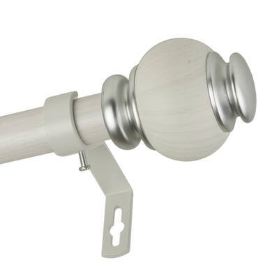 InStyleDesign Onyx 1 inch Faux Wood Curtain Rod