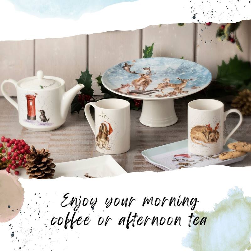 Royal Worcester Wrendale Designs Christmas Wishes Teapot - 16 oz