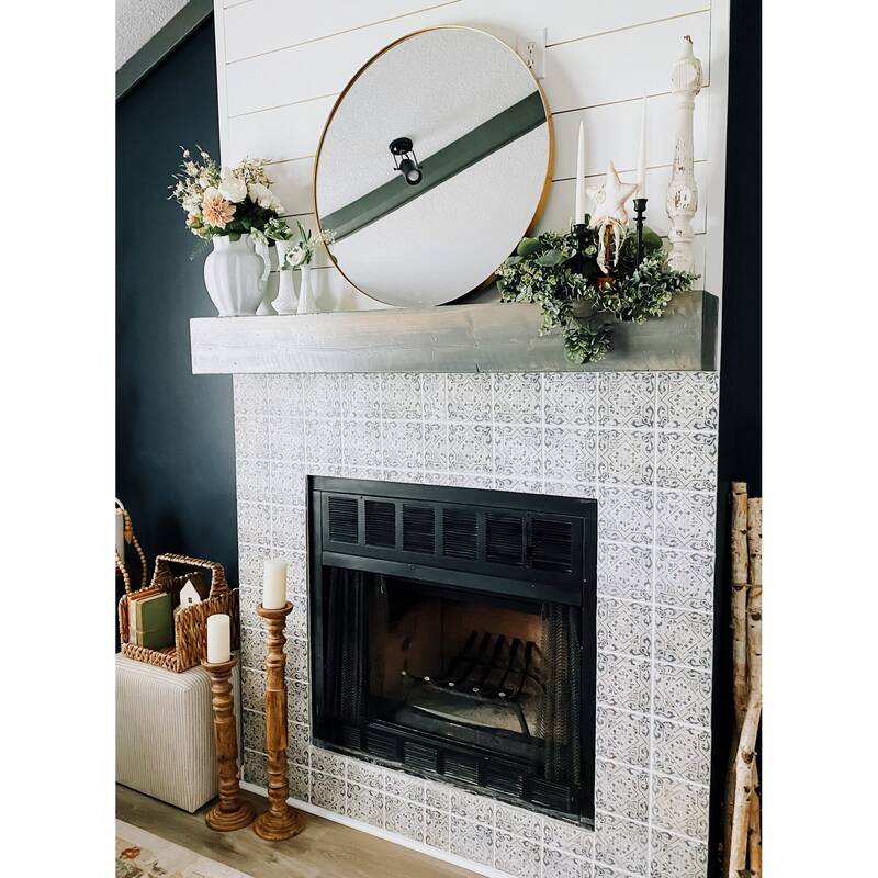 Frame My Mirror Gold Round Vanity Mirror, Cheyenne Design - 30" x 30"