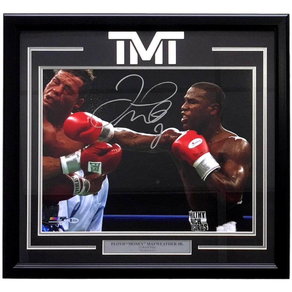 Shop Floyd Mayweather Jr Signed Framed Arturo Gatti Fight 16x20