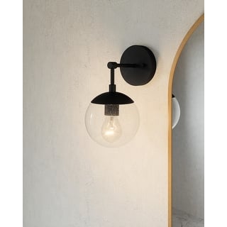 Gracelyn Modern Indoor Dimmable 1-Light Wall Light - Matte Black