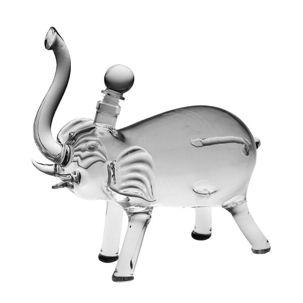 GRAY ELEPHANT ~ ART GLASS WINE STOPPER 