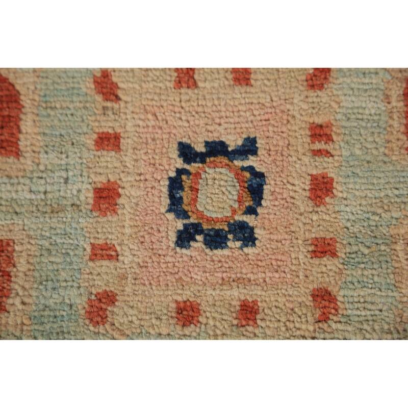 Vegetable Dye Heriz Serapi Rug Hand-Knotted Wool Carpet - 3'0"x 3'10"