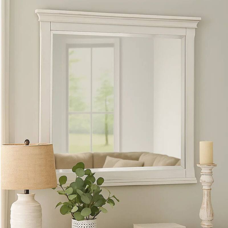 Country Dresser Mirror White