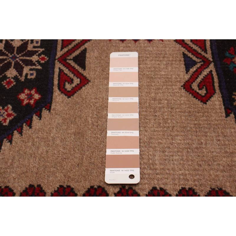 ECARPETGALLERY Hand-knotted Teimani Tan Wool Rug - 6'9 x 9'11