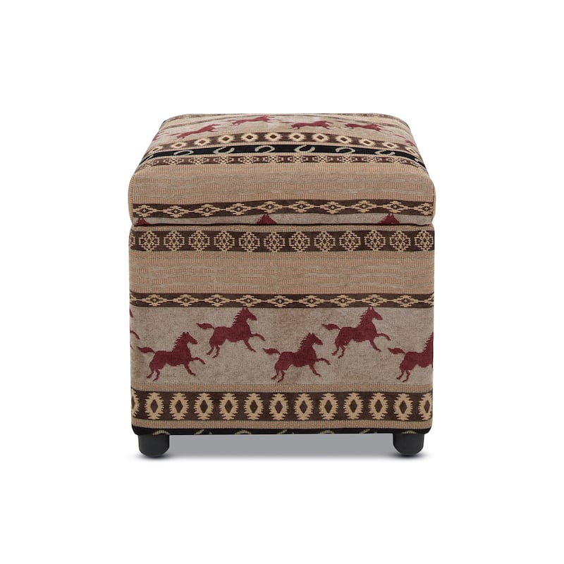 Jennifer Taylor Home Jacob 18" Storage Cube Ottoman