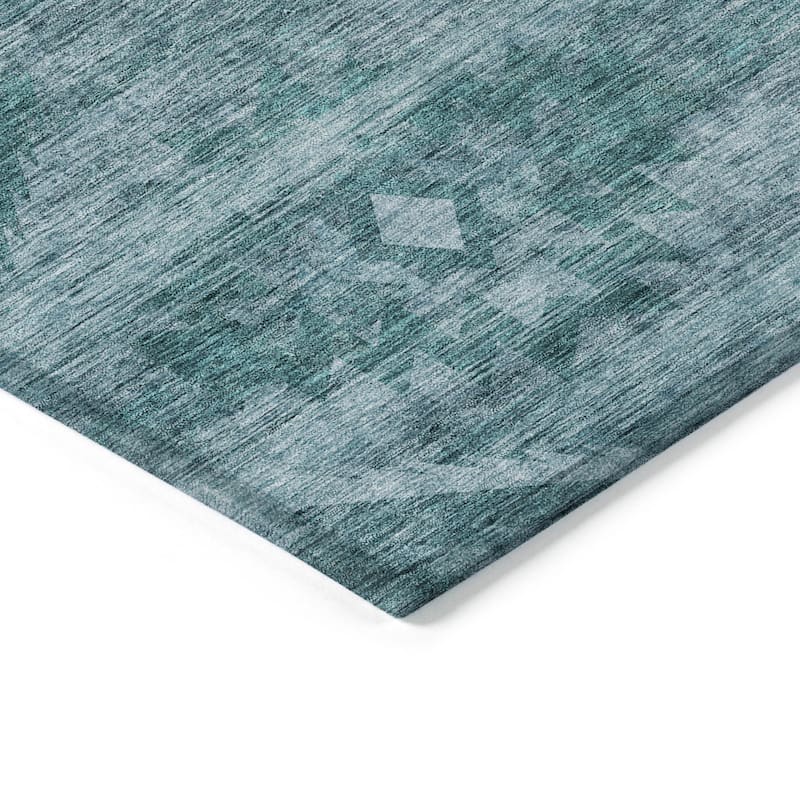 Machine Washable Indoor/ Outdoor Chantille Boho Tribal Rug