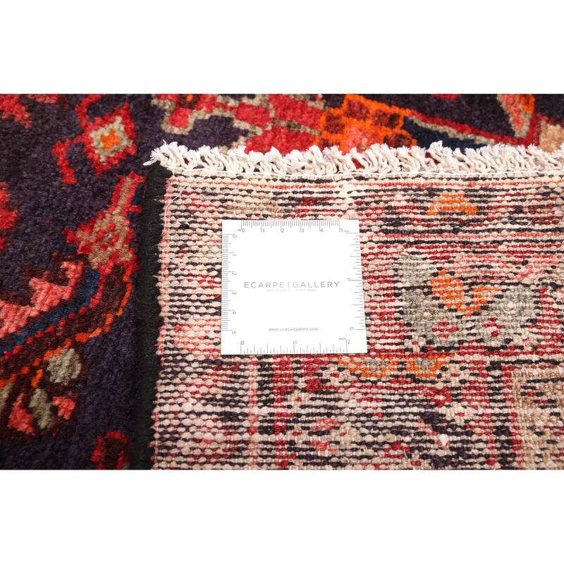 ECARPETGALLERY Hand-knotted Andelz Dark Navy Wool Rug - 3'5 x 12'8