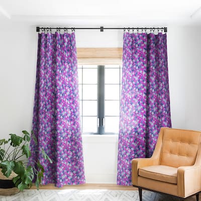Blackout Justina Floral Pink Made-to-Order Curtain Panel (One Panel)