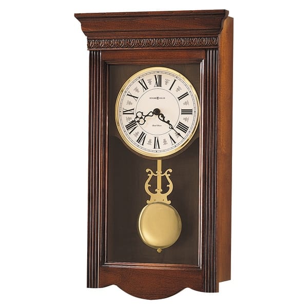 Howard Miller Eastmont Grandfather Clock Style Chiming Wall Clock with ...