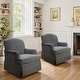 preview thumbnail 21 of 34, Art Leon Upholstered Swivel Accent Armchair