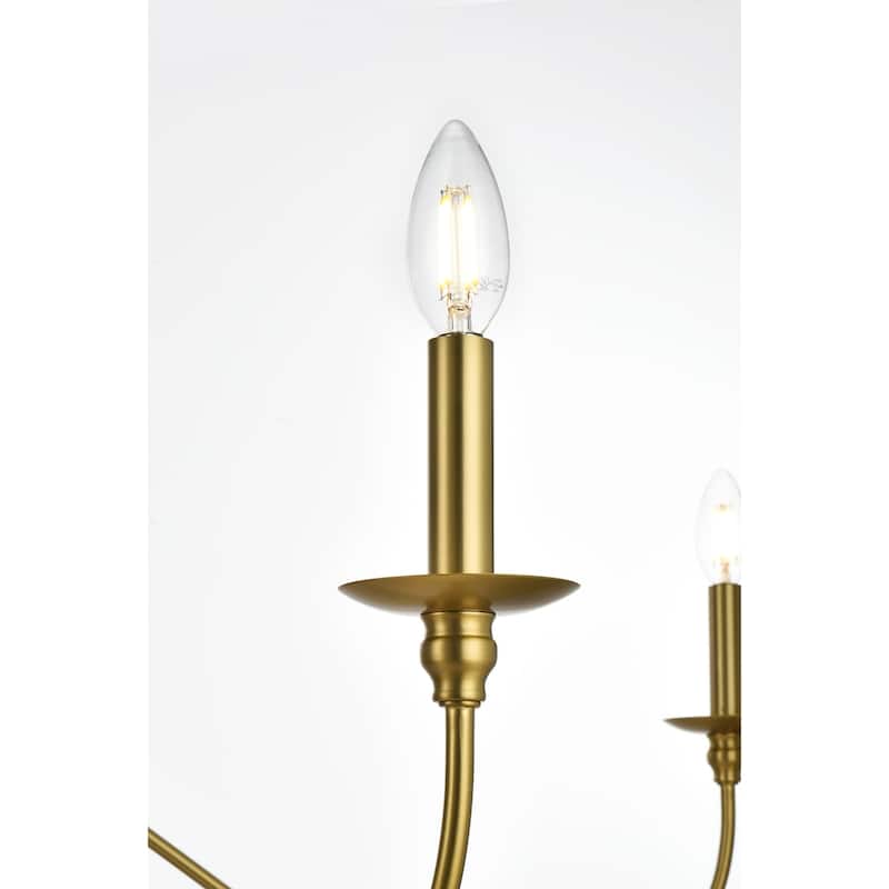 Elegant Lighting LD5056D54 Rohan 6 Light 54" Wide Taper Candle Style
