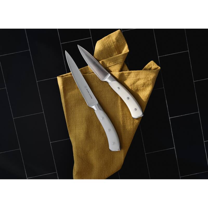 Dura Living Elite 3-Piece Kitchen Knife Set - Forged German Steel Blades, Includes Chef, Utility, and Paring Knives