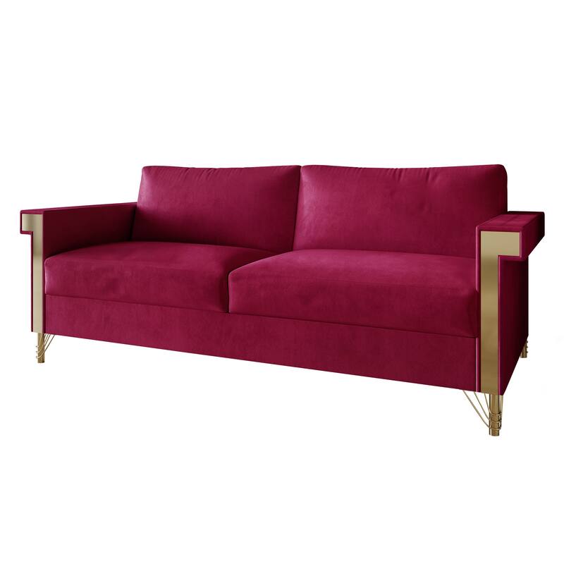 CraftPorch Glam Velvet Upholstered 2-Piece Living Room Set