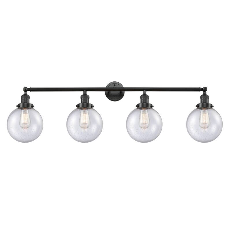 Innovations Lighting Beacon 4 Light 44" Wide Bathroom Vanity Light - Oil Rubbed Bronze / Seedy