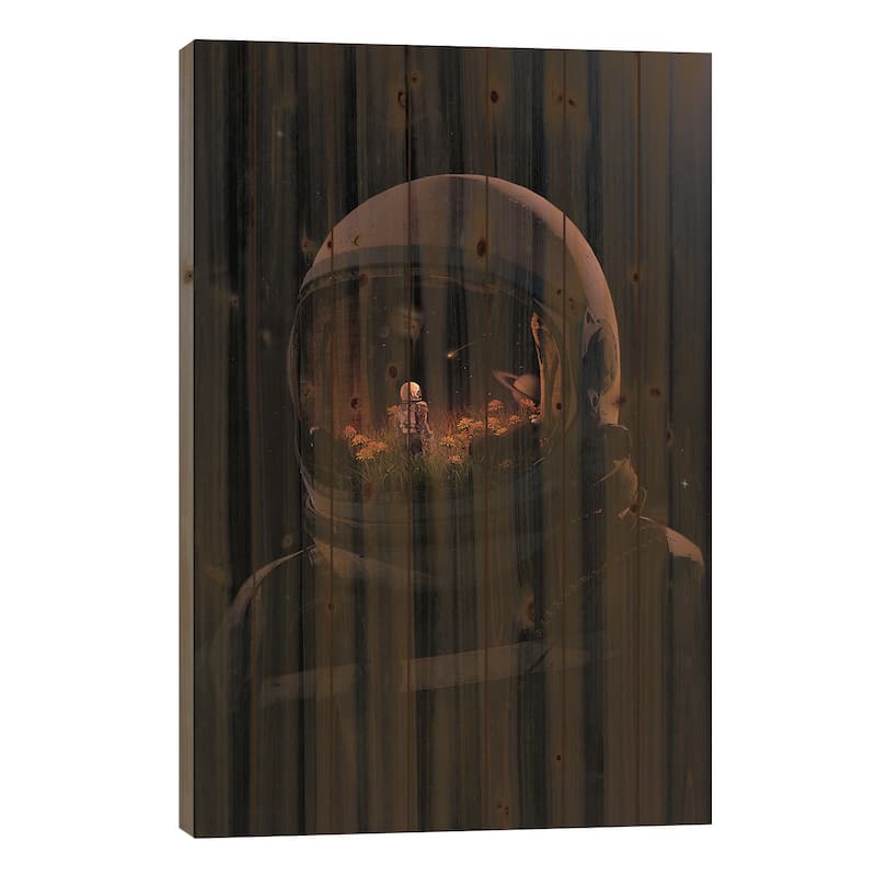 Headspace Print On Wood by Nicebleed - Multi-Color - 40x26x1.5