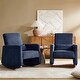preview thumbnail 30 of 33, Julia 29.5"W Modern Solid Wood Nursery Rocking Chair with Lumbar Pillow Set of 2 by HULALA HOME