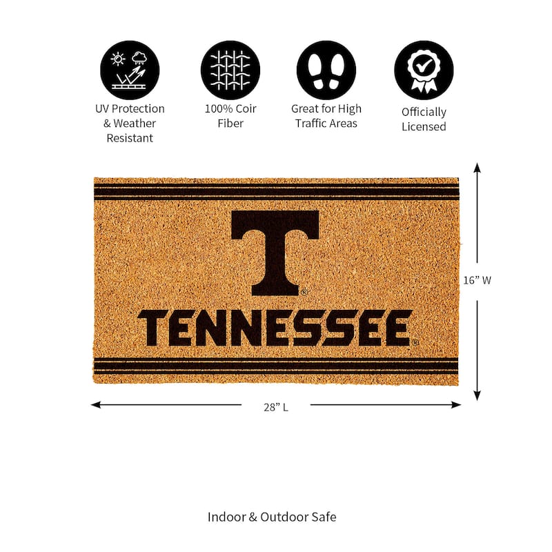 University of Tennessee Monochrome Indoor/Outdoor Coir Door Mat