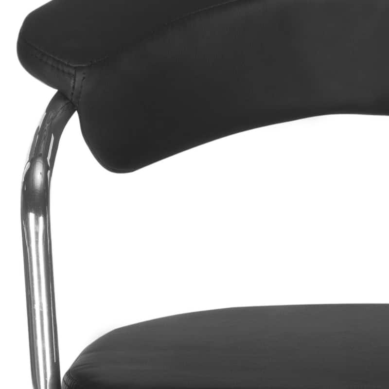 Silver Candis Orchid Cream Desk Chair - 20.7" x 20.9" x 27" - 21Wx21Dx27H