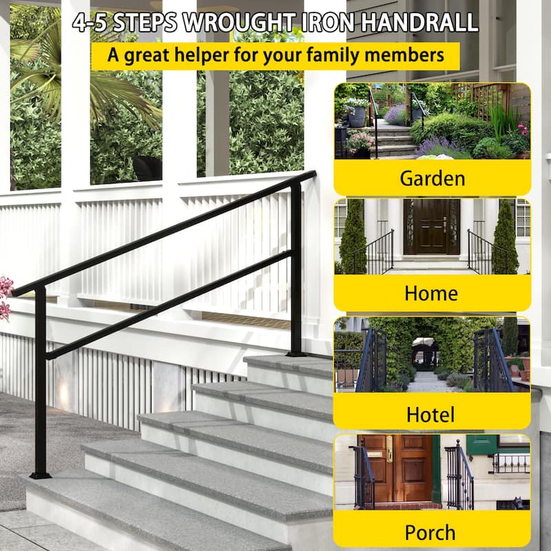 Flexible Outdoor Handrail Kit for Stairs (2-5 Steps)