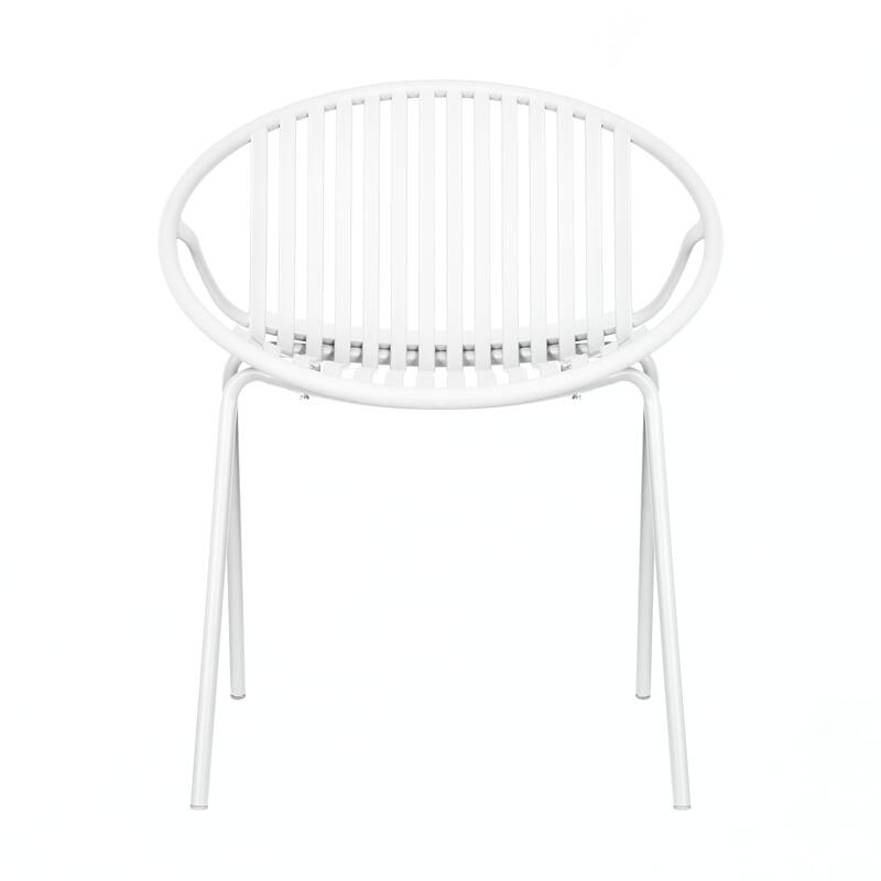 Patio Dining Chairs Stackable Chairs(Set of 2)