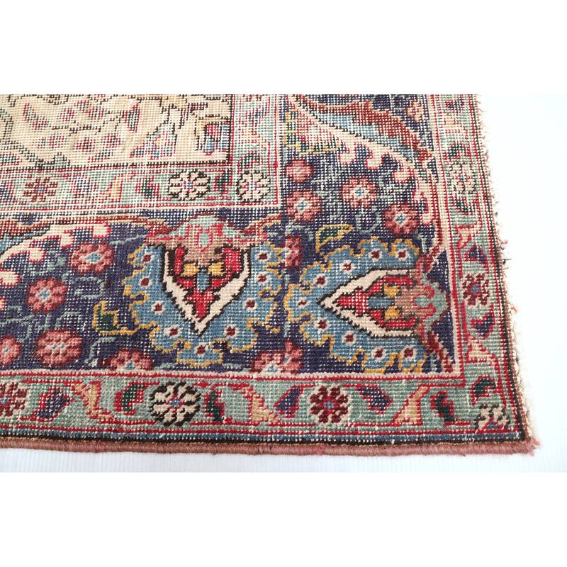 ECARPETGALLERY Hand-knotted Antalya Vintage Red Wool Rug - 6'3 x 9'10