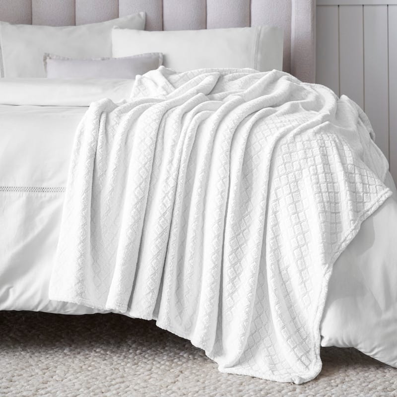 Superior Alaska Quilted Diamond Plush Fleece Blanket For Couch or Bed