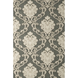Fine Decor Florentine Charcoal Damask Wallpaper