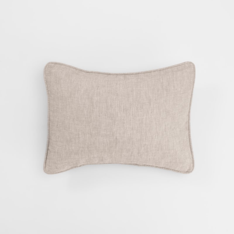 Katalene Linen 12 x 16 Inch Lumbar Pillow - Natural