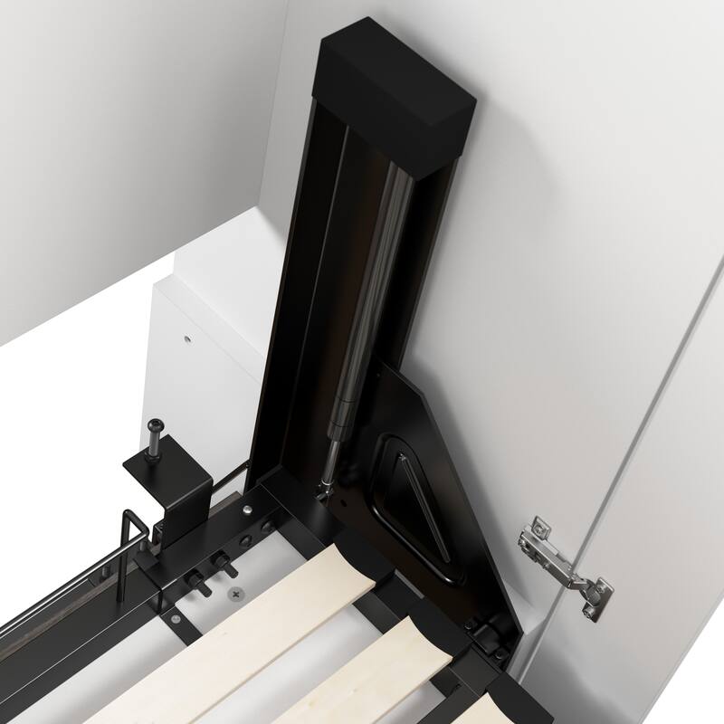 Bestar Orion Murphy Bed with Storage Cabinets and Pull-Out Shelves