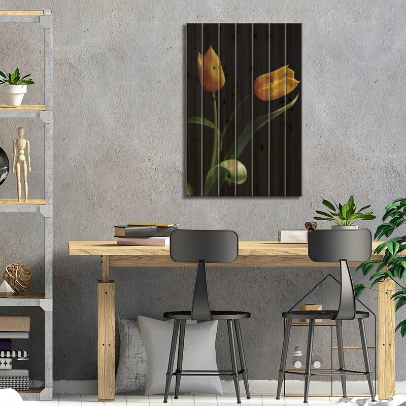 Trust Print On Wood by Ily Szilagyi - Multi-Color