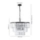 preview thumbnail 17 of 24, SAFAVIEH Couture Karissa 24-Inch Crystal 10-Light Tier Chandelier - 24" W x 24" D x 21 / 69" H