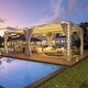 preview thumbnail 115 of 188, EROMMY Outdoor Louvered Pergola Gazebo with Adjustable Aluminum Rainproof Roof 12'x20' - White