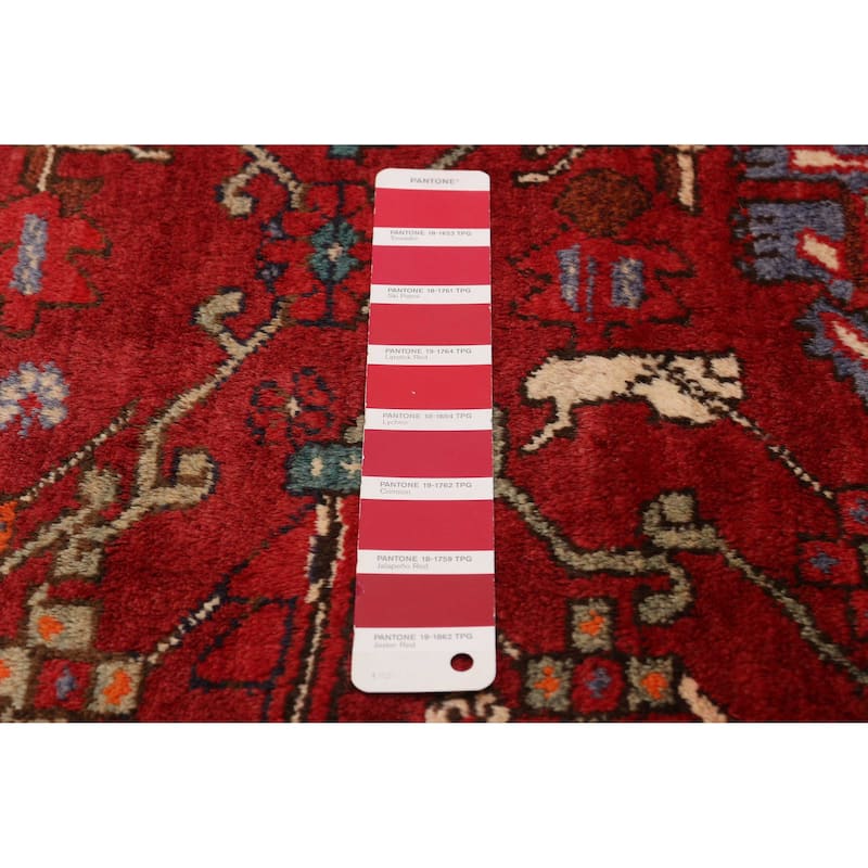 ECARPETGALLERY Hand-knotted Anadol Red Wool Rug - 3'7 x 9'7