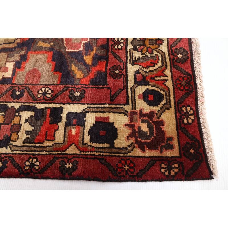 ECARPETGALLERY Hand-knotted Andelz Red Wool Rug - 4'9 x 6'2