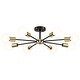 preview thumbnail 67 of 71, Modern Vintage Glam Metal Sputnik Semi - Flush Mount Ceiling Light