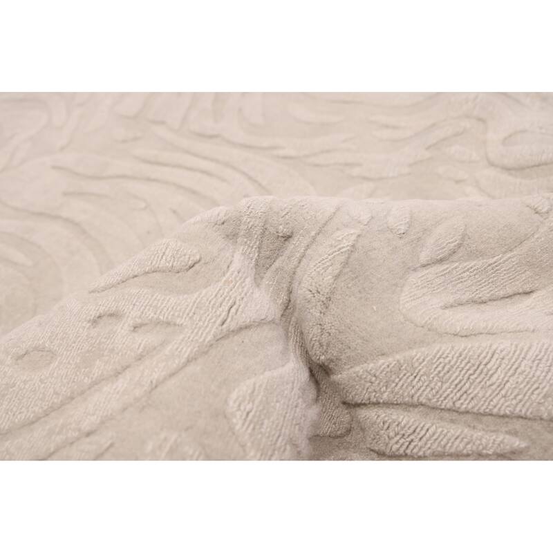 ECARPETGALLERY Hand Loomed Kashkuli Gabbeh Sage Wool Rug - 6'8 x 9'8